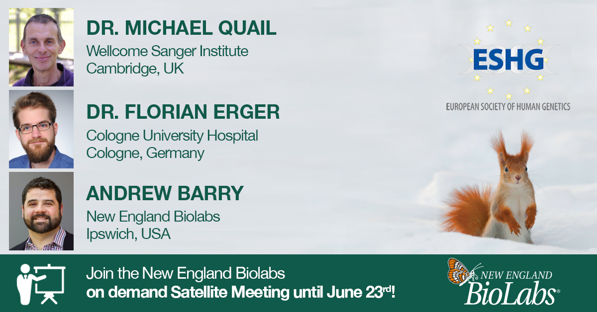 NEBiolabs's tweet image. Missed our #ESHG2020 Satellite Meeting? Don’t worry, you can still watch it until June 23rd! Get insights to the latest advancements in #NGS sample prep, including new workflows &amp;amp; methods for #Methylome Analysis, SNP #Genotyping &amp;amp; #Biobanking applications.
nebiolabs.com/3fxNLWu