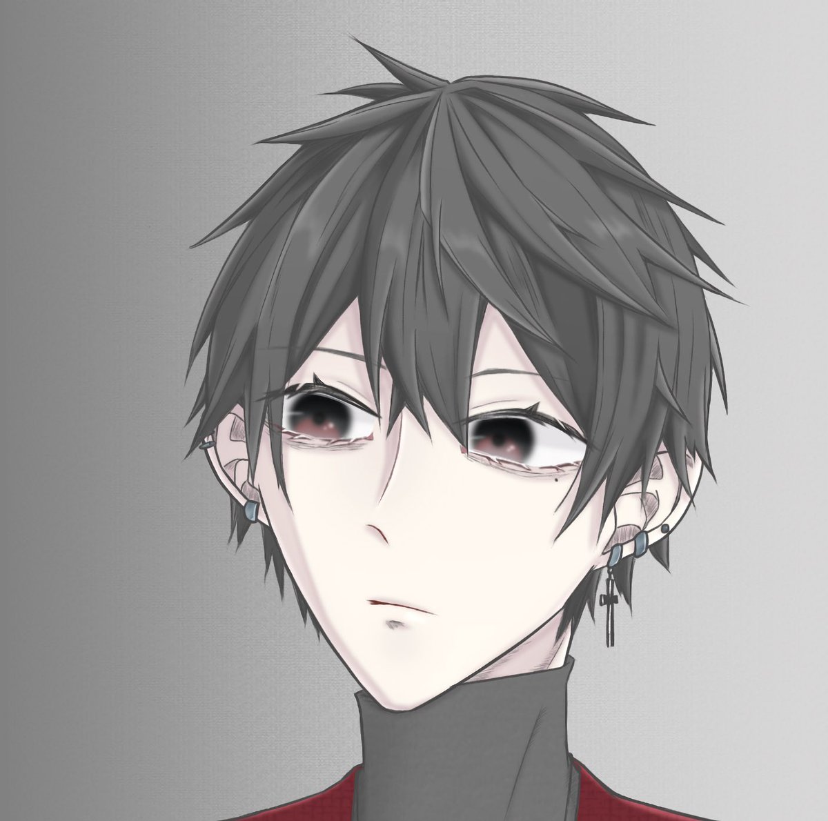 黒髪の方肌白すぎたかなと 髪色も耳も目の色も変えられるって可能性は無限大 たりむのイラスト