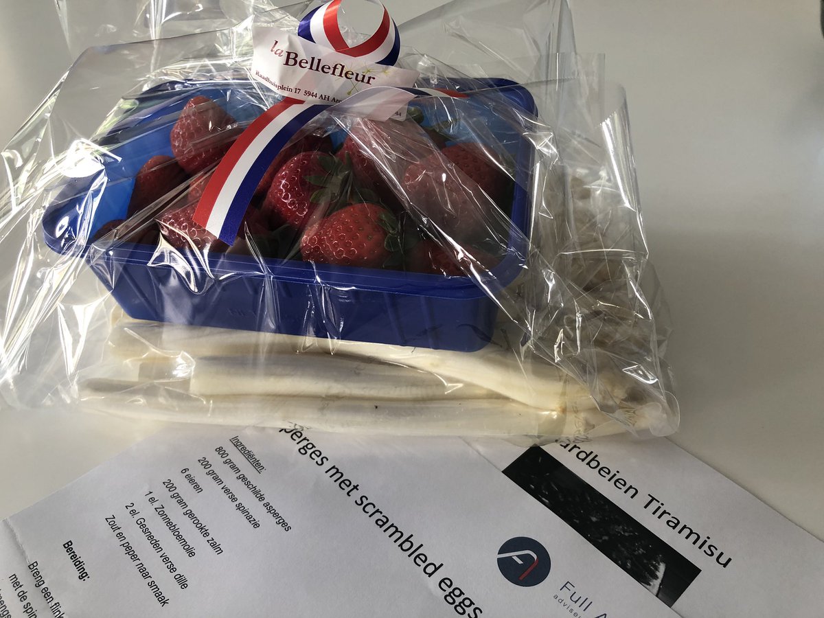 ‘Lekkere’ actie van Full Account als persoonlijke begroeting van hun nieuwe klanten.