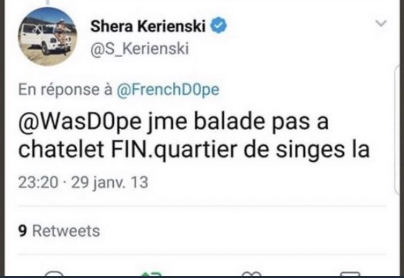 Premièrement, les origines. On est en 2011 et notre chère personne concernée poste ces tweets :