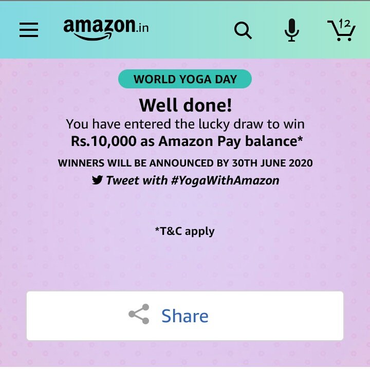 MachadoSimran's tweet photo. Simran m
@MachadoSimran 
I feel like I will win ✅ this time by @amazonIN 
#YogaWithAmazon https://t.co/Z8GvTS2CsC