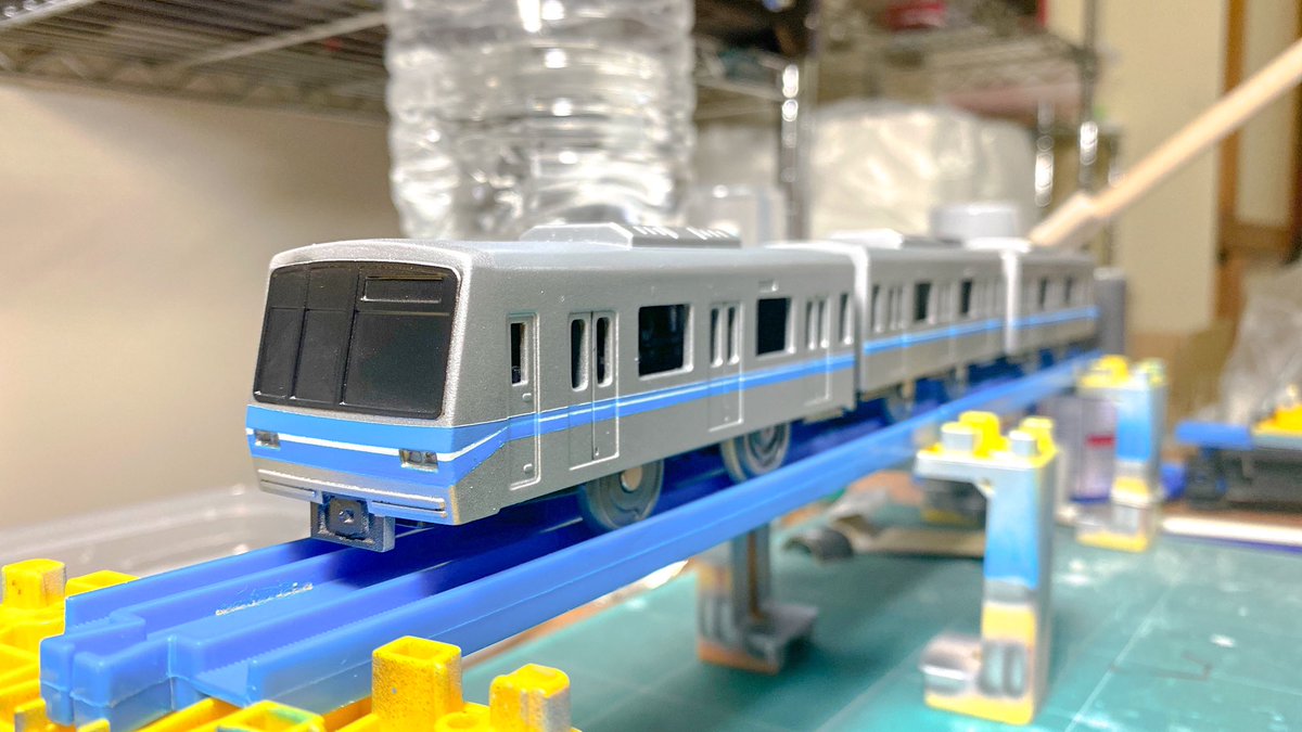 R M Redmuffler V Twitter 改造プラレール 東京メトロ05系 6次車風 完成しました 種車はメトロ13000で顔は3dプリンターです