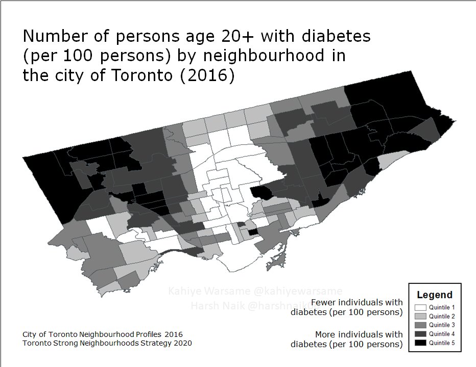 BLNs are at 128.6 times higher odds of having more adults (20yo+) with diabetes per 100 persons compared to WHNs (p<0.01). Black individuals are at higher risk of most chronic illnesses due to lower SES, lack of access to healthy food and culturally competent healthcare. [14/20]