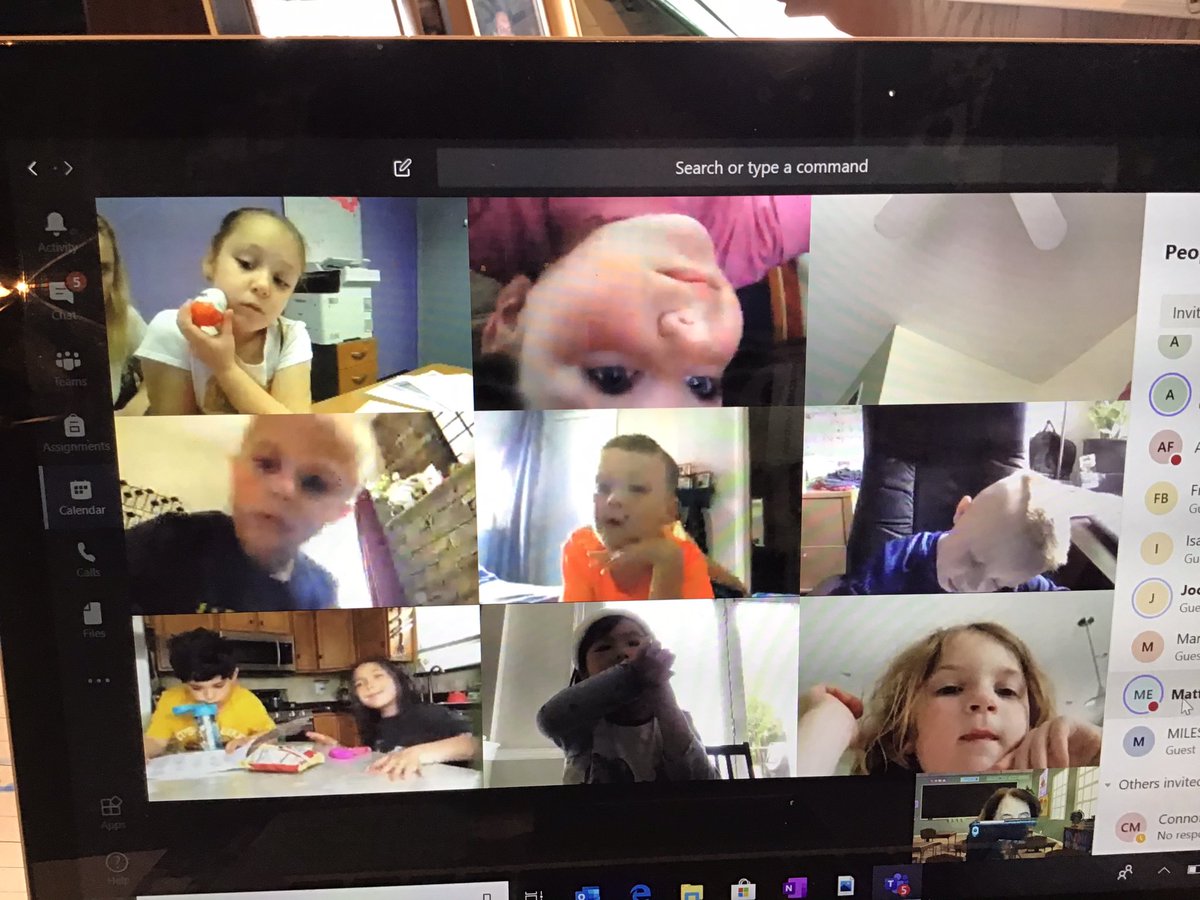 So accomplished wearing our “First Grade Here I Come” shirts at final Class Meeting. I am beyond proud of Kdg’s amazing progress and GRIT!👏There is no distance between our hearts during Distance Learning. LOVE YOU FOREVER my Warwick Wonders❤️Thanks, best parents! <a href="/CBWarwickElem/">Warwick Elementary School CBSD</a>