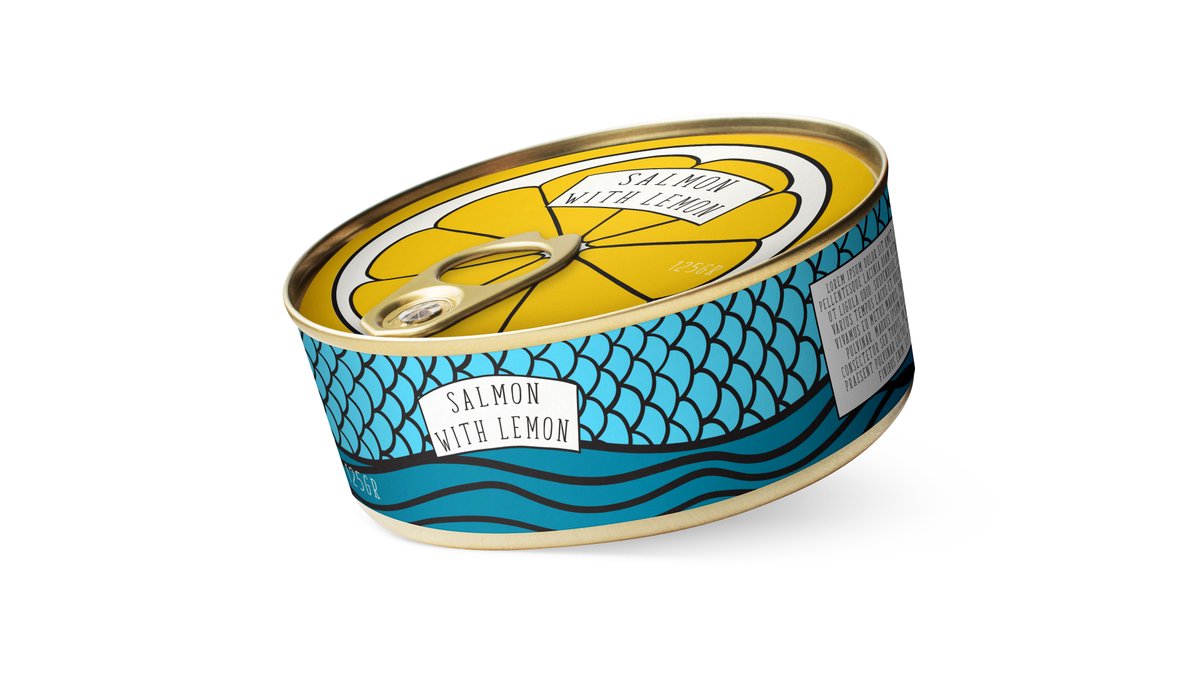 eda_rada's tweet photo. To all the salmon lovers out there 🐟
Salmon with lemon canned fish packaging design.
.
.
.
#salmon #canpackaging #packagedesign #packagedesign #designstrategy #illustrativepackaging #illustrativedesign #illustrativestyle #prettypackages #designlovers #designerlife #graphicdesign https://t.co/XZjNRSLYfw