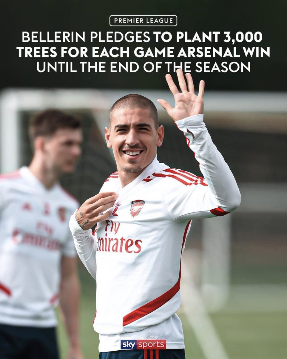 ExplainContext's tweet image. How many trees will Bellerin be planting then? 🤨