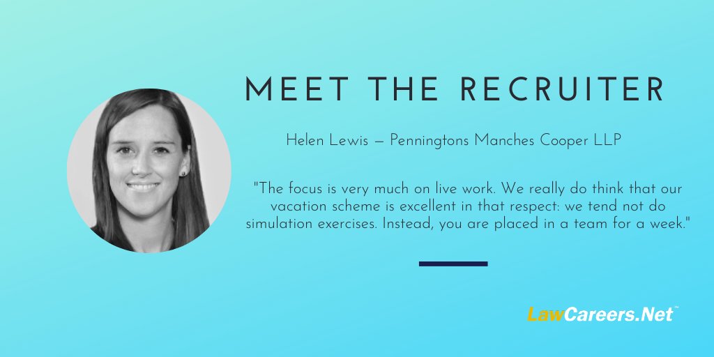 Helen Lewis provides detailed information and advice on full-service firm <a href="/Penningtonslaw/">Penningtons Manches Cooper</a>’s application process and vacation scheme. ow.ly/LcuG30qQInC