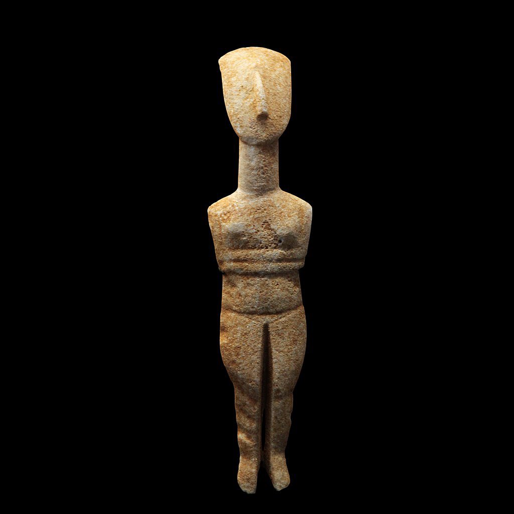 The Early Bronze Age saw the development of a recognizable Cycladic culture at a wide scale. Similar material culture is found across the islands & beyond. Individual islands developed their own idiosyncrasies, highlighted by the range of styles seen in Cycladic figurines! ~el 4/