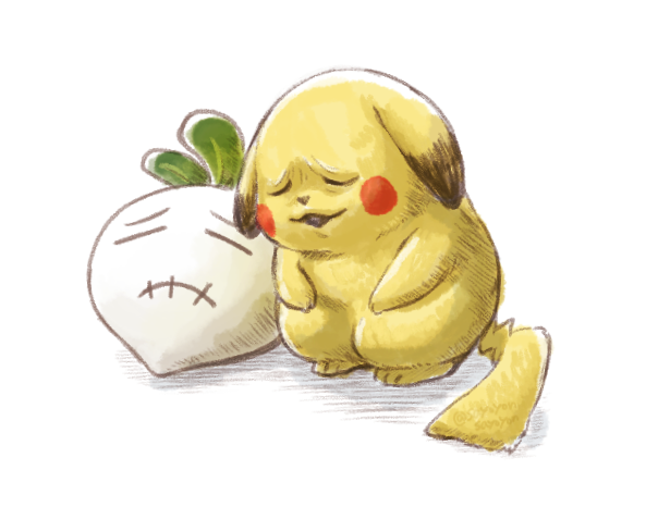 【スマブラ】
しんどい顔のピカチュウとカブ 