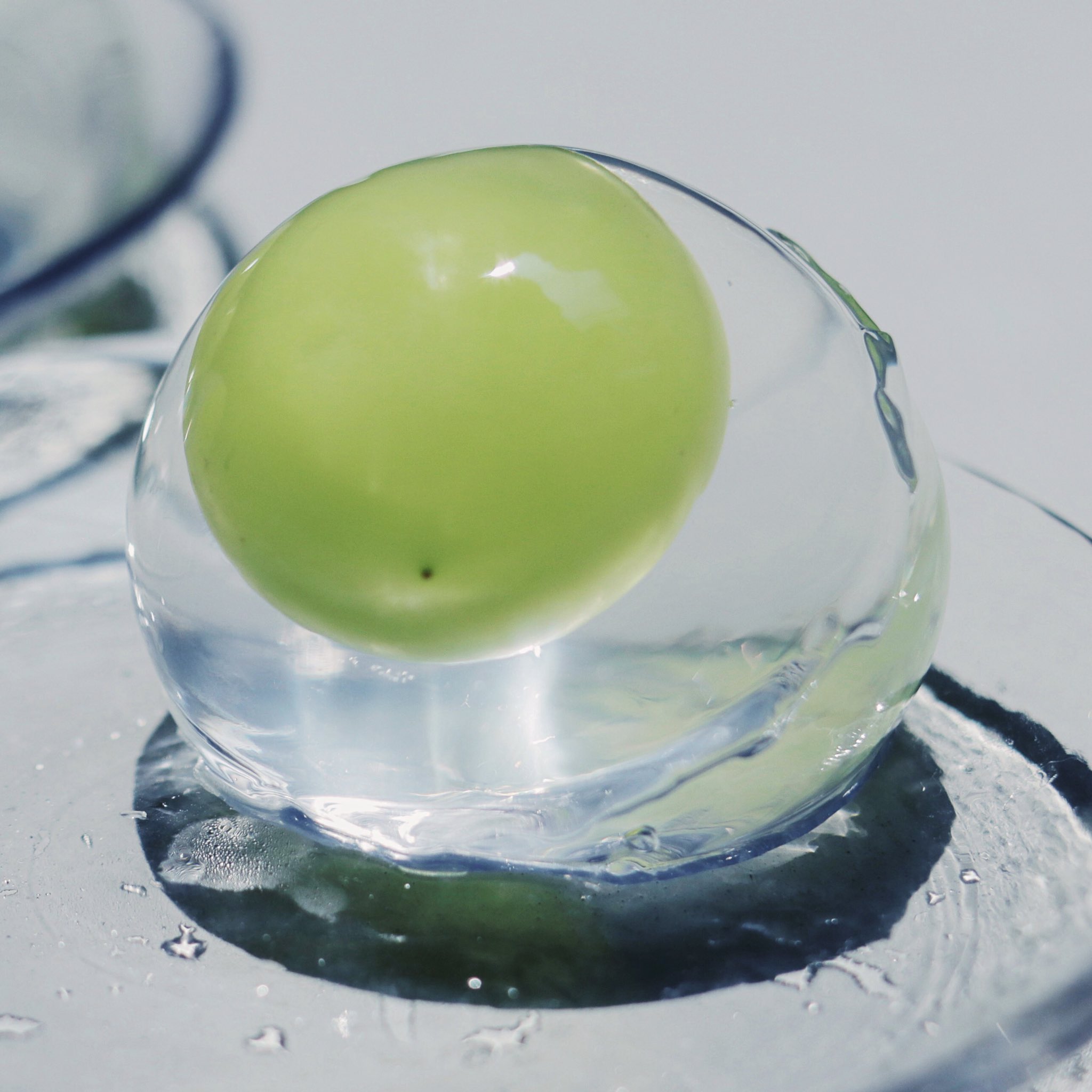 Tomei 透明愛好家 シャインマスカットを閉じ込めた水信玄餅 レシピは下にのせておきます T Co Gjadhgtckl Twitter