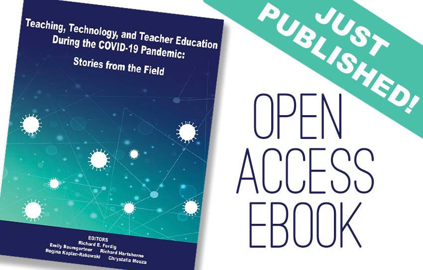 aace's tweet image. JUST PUBLISHED! FREE eBook on Teaching During the COVID-19 Pandemic (133 articles) #TeacherEd #PandemicPublication @SITEConf @AACE @ LearnTechLib - mailchi.mp/d50453dfb245/f…