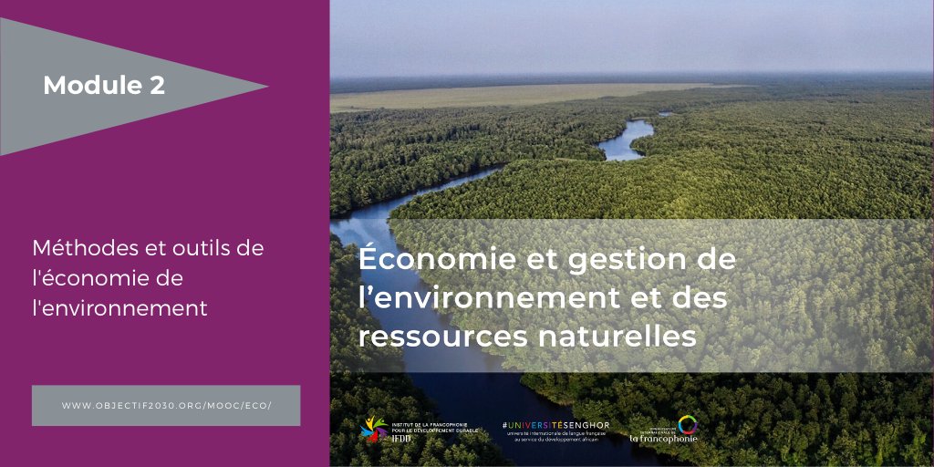 objectif2030's tweet image. Nouveau module pour le cours en ligne "Économie et gestion de l'environnement et des ressources naturelles". 

➡️objectif2030.org/mooc/eco/

#MOOC #CLOM #Economie #Environnement #objectif2030