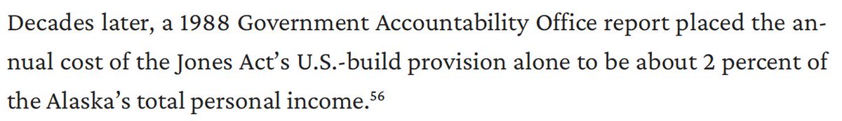 And that's how the Jones Act came to be. Here's what happened next: