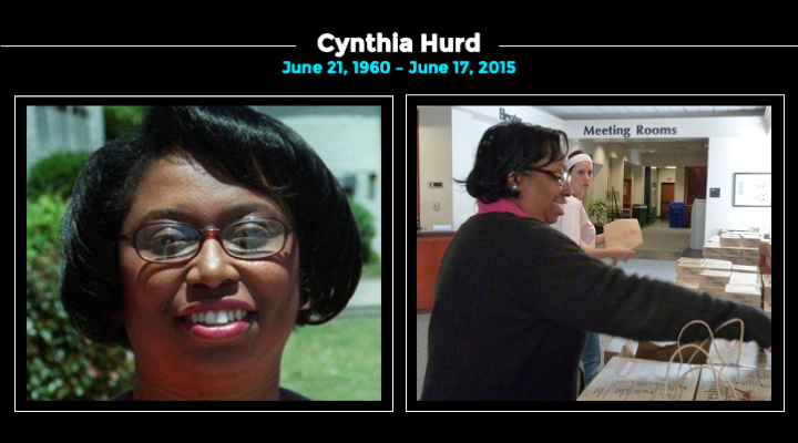 This is Cynthia Hurd.Born and raised in Charleston, she worked at the local library for 31 years, tirelessly advocating education for those in her community. Her brother said she was "the glue that kept the family together."  #Charleston9 (2/10)