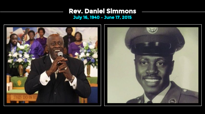 This is Rev. Daniel Simmons.After serving in the Army and earning a Purple Heart, he dedicated himself to his community. For 30 years, he served as a pastor and led weekly Bible studies. Friends called him "Dapper Dan" for his crisp suits and spotless shoes.  #Charleston9 (3/10)