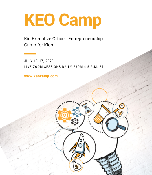 Wall2MainStShow's tweet photo. Want your kids to learn business skills? @Wall2MainStShow is proud to support KEO Camp: Virtual Entrepreneurship Camp for Kids. Learn more and register at https://t.co/hqYkzu7b9E. #financialliteracy #SummerCamp #virtuallearning #business #LifeSkills #virtualclassroom https://t.co/MdXABlokJh