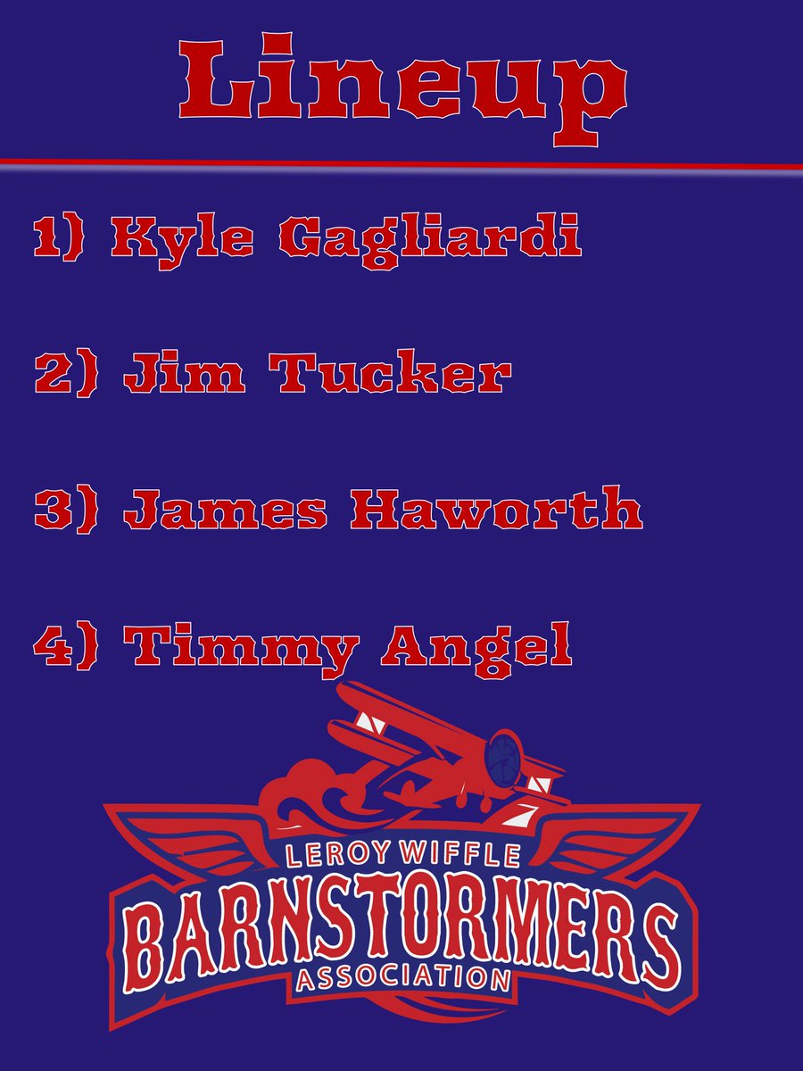 Here’s today’s lineup as we square off against the Fabulous Flamingos and try to remain unbeaten! #thatsBS