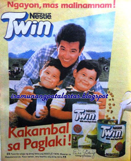 Nakakadami na ako ng Nestle products.11. NESTLE TWIN. Powdered soy milk! Tapos kakambal sa paglaki.