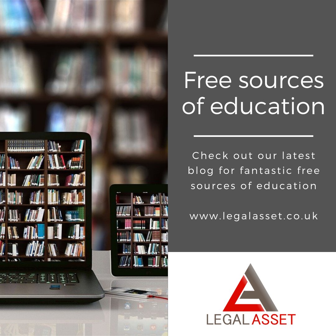 Check out our latest blog for some great free sources of education:

legalasset.co.uk/blog/useful-so…

#furlough #education #Solicitors #paralegals