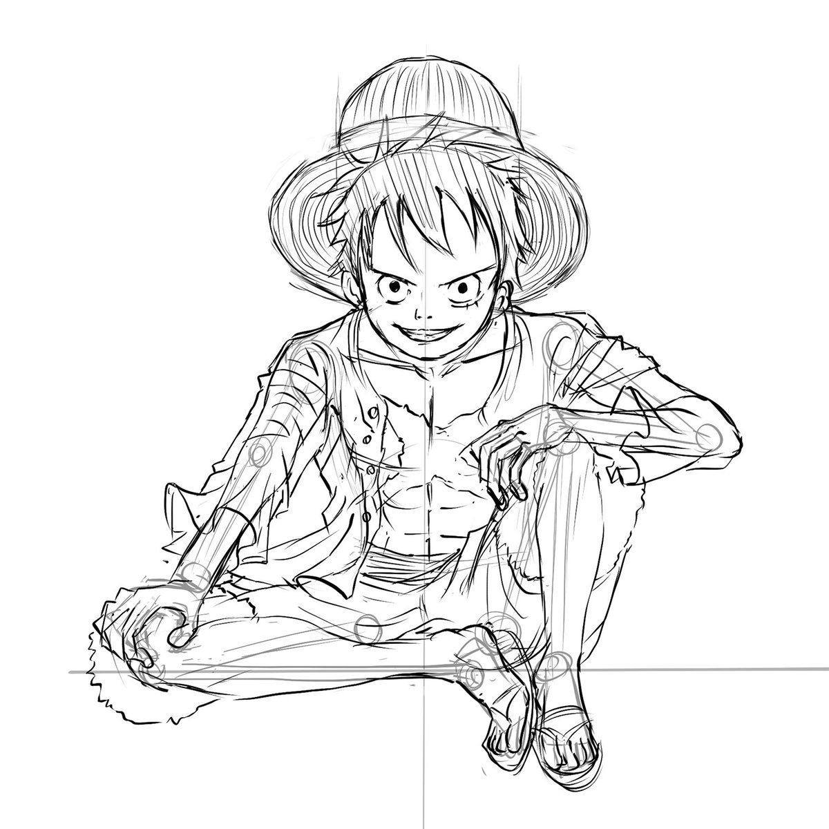 atagon's tweet photo. #素人から絵師を目指す
#100日間100枚イラストチャレンジ 

28日目

今日はルフィー描きました。

さすが日本一の漫画、パーツパーツの描き方が個性的でとても勉強になりましたよ。

明日、色塗ります。はい。 https://t.co/55Qb5ldMfc