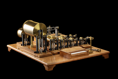 It’s a synthesiser, Jim, but not as we know it German acoustician, Herman von Helmholtz, had this built in the 1850s. He wanted to understand why the same note sounds different on different instruments – say a flute and a violin.