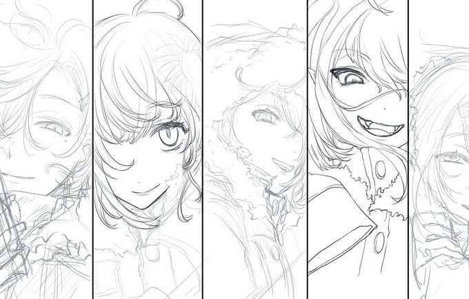 描きたいものたくさんあって色々手を付けてしまったから間に合わないけどせっかくだからちゃんと完成させたい?❄️️ 
