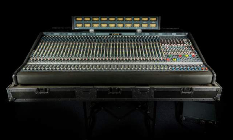 By contrast, the biggest thing in the collection is this Midas XL3 mixing console, from 1990. In its flight case, it’s nearly 2m wide, and weighs more than 300kg.