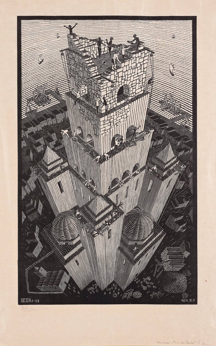 "I try in my prints to testify that we live in a beautiful and orderly world, not in a chaos without norms, even though that is how it sometimes appears." ~ M. C. Escher