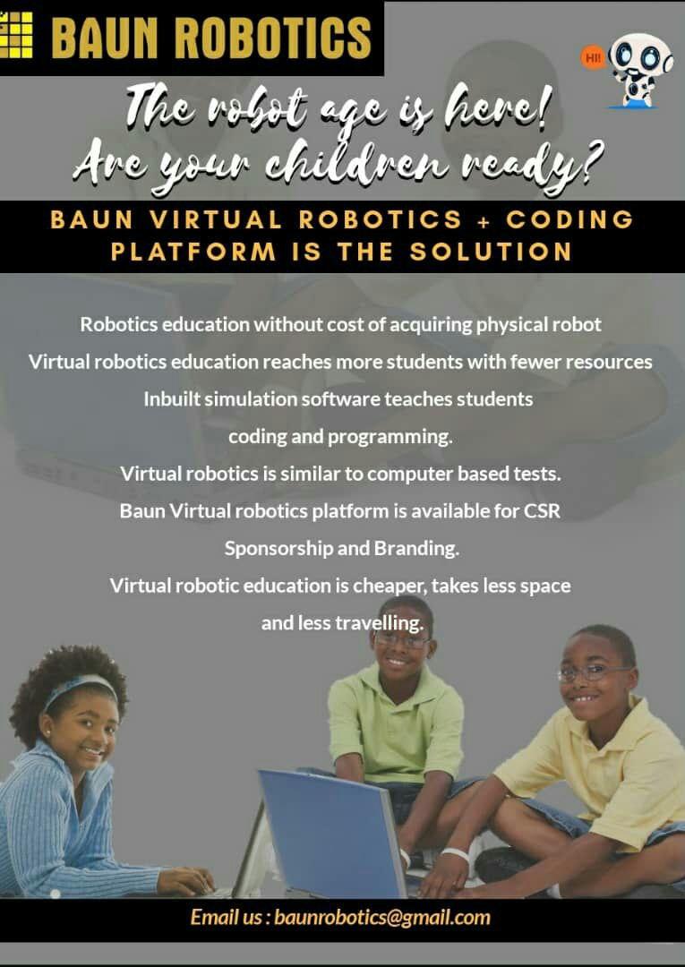 BaunRobotics's tweet photo. @NEDC_NERSP No child of the North East, nay Nigeria should miss the knowledge train https://t.co/zsy1axKzAZ