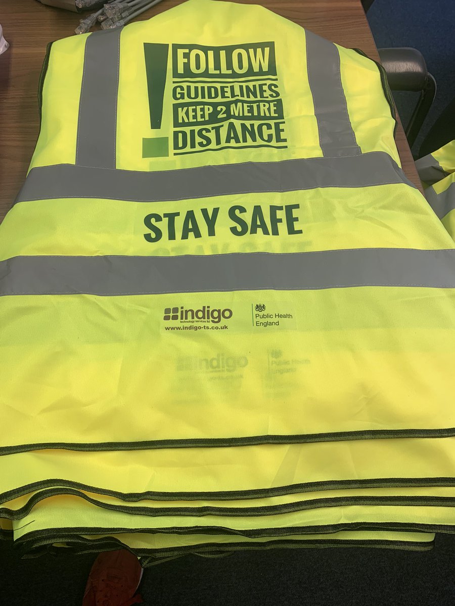Appreciate the advice may change soon but you can’t be too safe can you. New hi-viz vest day...