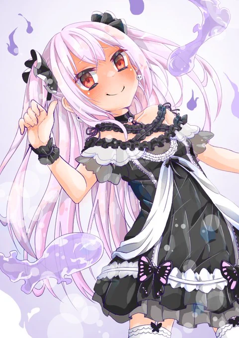 #絵クロマンサー
#潤羽るしあ 
もう可愛すぎて勢いで描きました!るしあちゃん新衣装記念絵です!
本当におめでとうございます(*≧∀≦*)
はぁ…かわいい… 