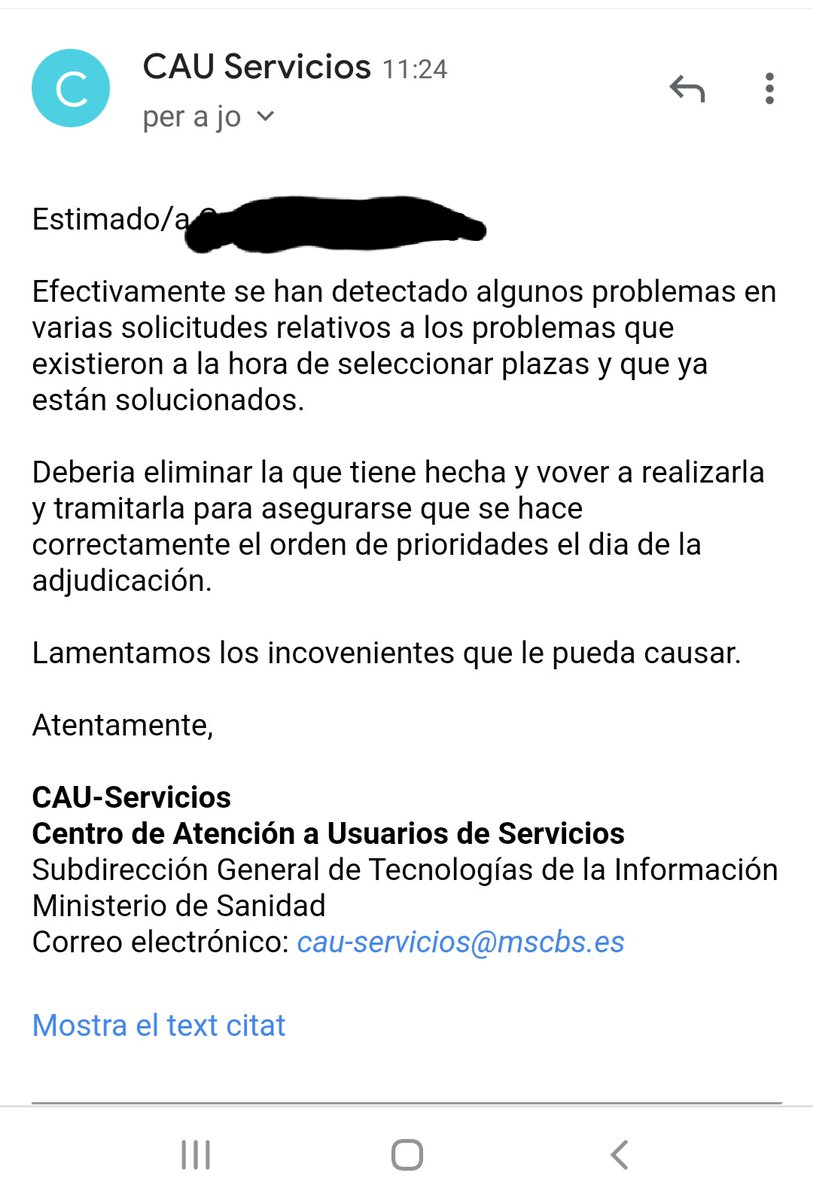 carlest22's tweet photo. Ya ni con la lista tramitada estamos seguros....todo muy transparente y fiable.
@sanidadgob está llamando advirtiendo de que hay errores en algunas listas TRAMITADAS. @SheilajustoS @TomasToranzo1 @InterMIRnable @Profiterol500mg  #2MIR20 #MIR2020conGARANTIAS https://t.co/awmV61m9Ab