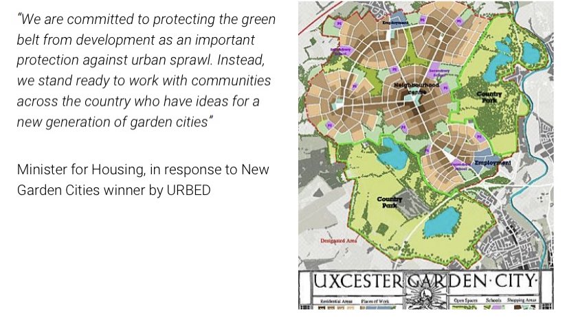 Second, attachment to the Green Belt as an urban containment strategy means we build settlements in suboptimal locations with high inherent travel demand. NIMBY capture of GB politics now prevents something like the Copenhagen green fingers plan for transit-linked corridors (8/)