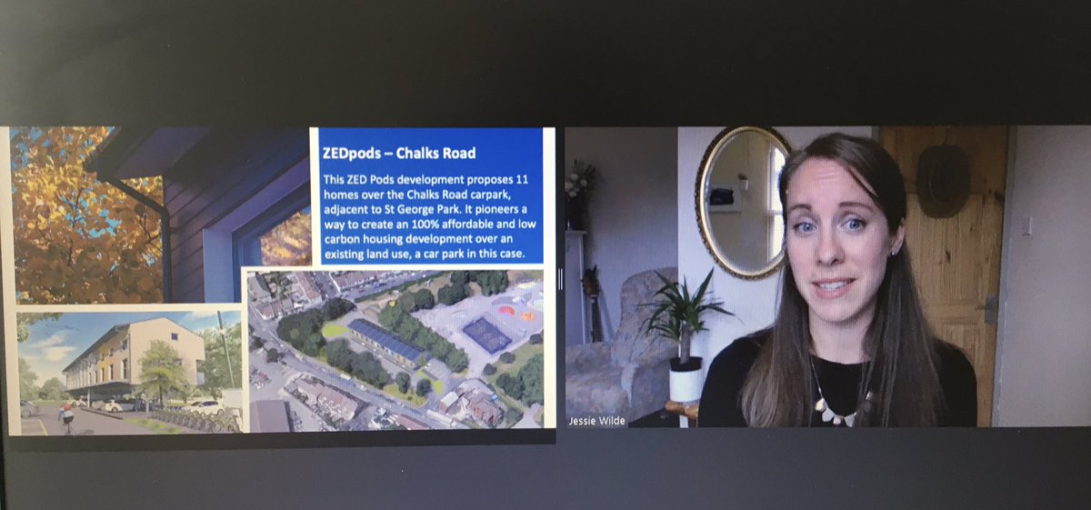 DebbieAnadapta's tweet photo. @Bristol_HF @CPCatapult Jessie Wilde @Bristol_HF talks about innovative homes in Bristol. Itโs not just about a quick, temporary fix for housing needs but driving improved quality in housing. #LowCarbon #Mobility #ZPods #HealthyHomes #SocialJustice #ClimateAction https://t.co/Imqxk5ujEJ