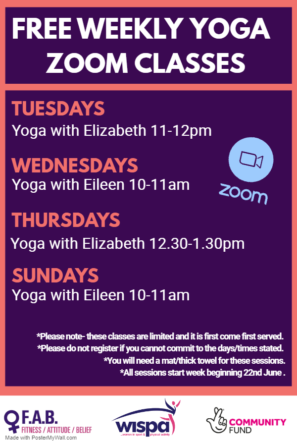 What a response to our zoom sessions starting next week🥳Some classes are now full but plenty of spaces left in our yoga sessions🧘‍♀️

Try something new with a FREE 4 week Yoga Programme from the comfort of your own home. Register here for more details⬇️forms.gle/1KwYsGxpPmrzAB…