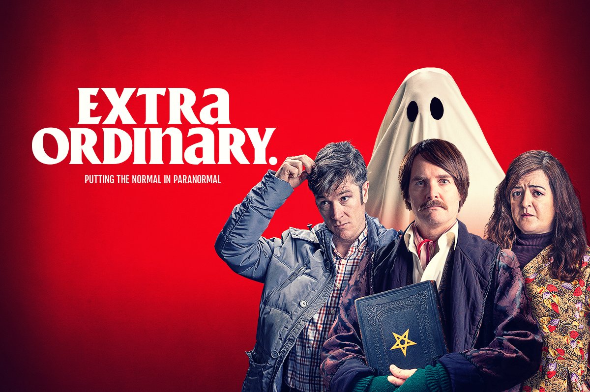 IFTA's tweet photo. "An unfalteringly funny, ectoplasm-drenched horror-comedy" - @empiremagazine  

Join us at 3pm today as we discuss the hilarious #ExtraOrdinary with @team_daddy, @maevehiggins, Terri Chandler, Barry Ward, Katie Holly &amp; Mary McCarthy. Register Here: https://t.co/2zPFrRyDK0 https://t.co/Vzvv6lUXEM