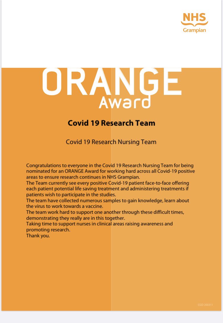 Carole (@balmedieedwards) on Twitter photo Well deserved recognition of their hard work over last 3 months ๐ and at the same time as #RECOVERYtrial results are announced! <a href="/NHSGrampian/">NHS Grampian</a> <a href="/NHSResearchScot/">NHS Research Scotland</a> <a href="/vera_herd/">Vera Herd</a> <a href="/TaylorVtaylor01/">Vicky Taylor</a> @KarenNo47622470 #WhyWeDoResearch Well deserved recognition of their hard work over last 3 months ๐ and at the same time as #RECOVERYtrial results are announced! <a href="/NHSGrampian/">NHS Grampian</a> <a href="/NHSResearchScot/">NHS Research Scotland</a> <a href="/vera_herd/">Vera Herd</a> <a href="/TaylorVtaylor01/">Vicky Taylor</a> @KarenNo47622470 #WhyWeDoResearch
