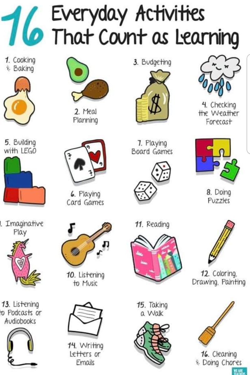 SENDCo3's tweet photo. @BeechesCP 
Everyday is a learning day! How many of these activities can you tick off this week? feel free to share your pictures below . .. https://t.co/roP3OtitYe