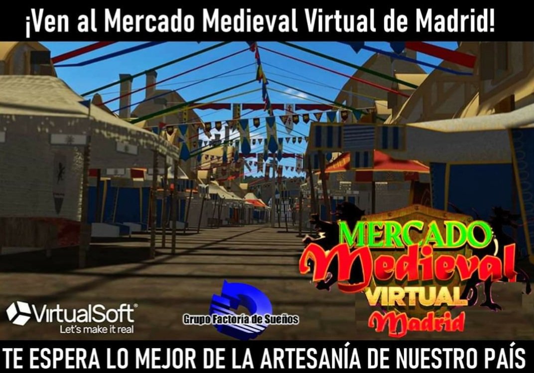 FactoriaSuenos_'s tweet image. ⚔️🛡️MERCADO MEDIEVAL VIRTUAL 🛡️⚔️ Ya puedes recorrer sus calles aquí:  mercadomedievalvirtual.herokuapp.com AYUDARÁS A LOS ARTESANOS QUE EN ESTOS MOMENTOS DIFÍCILES LO NECESITAN #medievaltwitter #mercadoMedieval #mercadoMedievalvirtual #virtual #virtualreality #Mercado #Market #Medievales