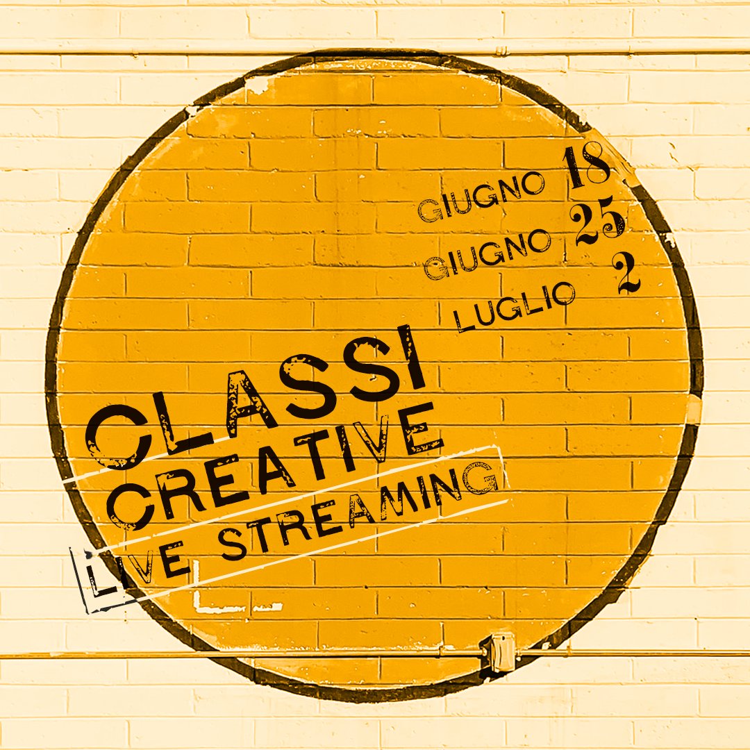 #ClassiCreative tre incontri online sul dialogo tra azioni artistiche e visioni internazionali. Eventi promossi da <a href="/Senzaspine_/">Orchestra Senzaspine</a> <a href="/lalbero_live/">Compagnia Teatrale L'Albero</a> e <a href="/InvasioniCreatv/">Invasioni Creative</a>  con il sostegno del @_MiBACT - 18 e 25 giugno, 2 luglio ore 18 - canale @Facebook <a href="/YouTube/">YouTube</a>