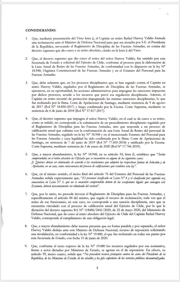 RafaelHarvey3's tweet photo. Sr.Presidente @sebastianpinera, con este oficio el Min. Espina denegó presentar ante Ud el reclamo que elevé en su contra por avalar la corrupción; para que fuera Ud quien decidiera de que lado está; de los corruptos o del lado de los denunciantes. Espero cumpla su premisa... https://t.co/Qh1gtYRYi4
