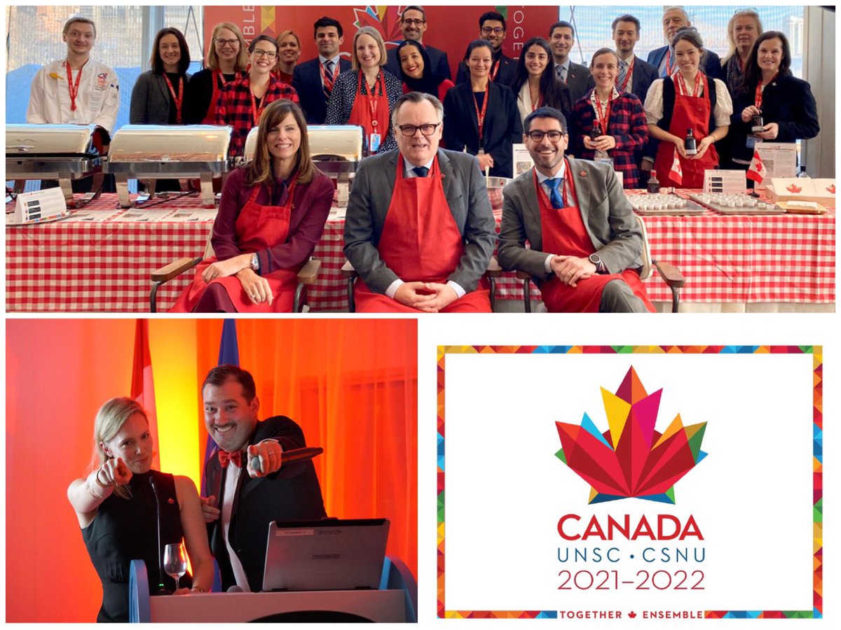 blais_louise's tweet photo. Voting 🗳 Day!  We are now in hands of 🇺🇳 member states.  

We hope we have earned their trust.  

We know we have their friendship. 

Under the leadership of @blanchardCanada, our team has given heart &amp; soul to this effort. 

Many not pictured here know who they are. ❤️

Proud https://t.co/tW9BG9cpJx