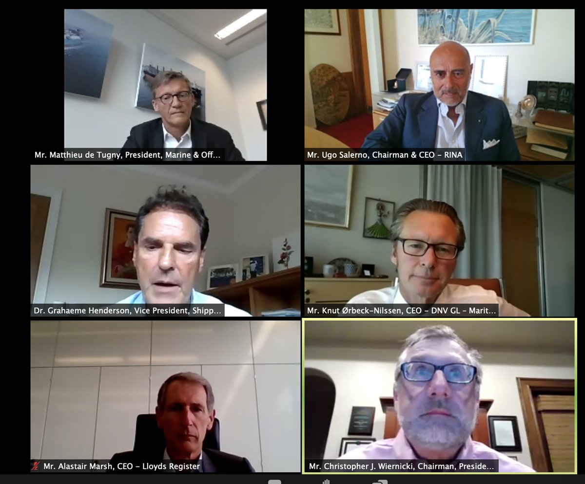 CapitalLink's tweet image. NOW LIVE on “Leading The Shipping Industry Through The Next Phase Of Innovation, Regulatory Compliance &amp;amp; Transformation” panel
@ABS
@bureauveritas
@DNVGL
@lloydsregister
@RINA
Stream free: bit.ly/2LZvMv 
#classificationsocieties #shipsafety