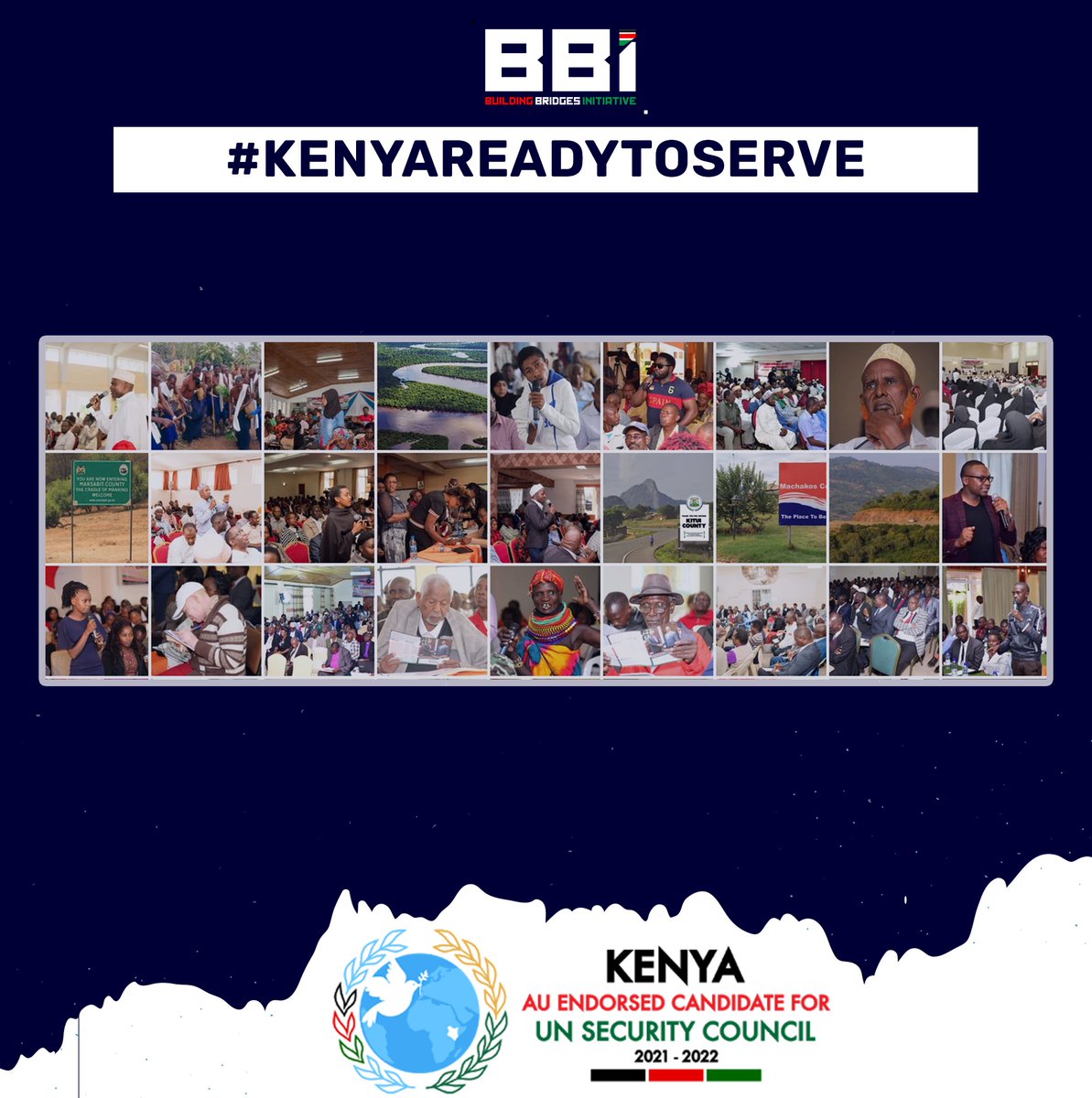 TheRealBBI's tweet photo. As we build bridges within our borders, we look forward to working with nations at the UNSC towards building bridges globally through multilateralism #KenyaForUNSC #UNSC #KenyaReadytoServe https://t.co/EyIodHbG3V