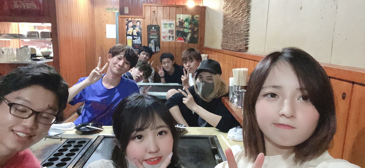 1年生も連れてお好み焼き~！！
新入生まってるよ~！
#SNOWLINE #帝京大学 #スノボサークル