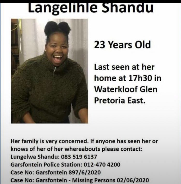 AlertMzansi's tweet photo. Help us #findLangelihle. Please retweet for awareness until she is found. 

#TakealotSuperDads #worldwar3 #TshegofatsoPule Sbahle Metro FM #Day83ofLockDown J cole Bonang #KrunchWithKhutso Ntando https://t.co/PC0p9qjEdR