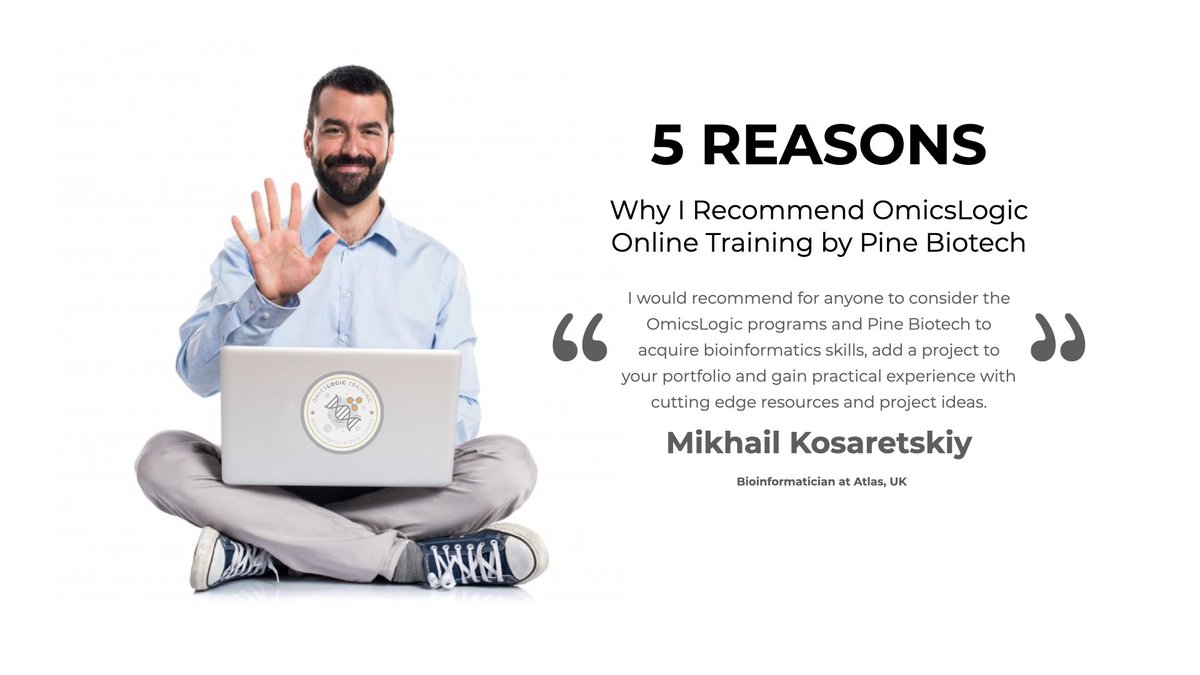 OmicsLogic's tweet image. @Fiore_di_Mosca shares his in-depth review of our Online OmicsLogic Training Program after he completed 2 of them recently and is currently working on his project as part of the #BioinformaticsforInfectiousDiseases Program.

Read more: bit.ly/37GjvX0