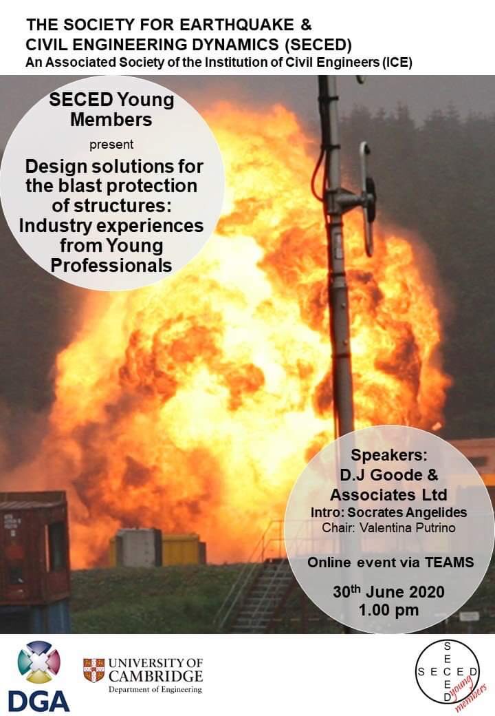 Join the next lunchtime seminar entitled:”Design solutions fot the blast protection of structures”, happening on the 30th of June at 1.00 pm on Teams. Link available at👇
seced.org.uk/index.php/youn…