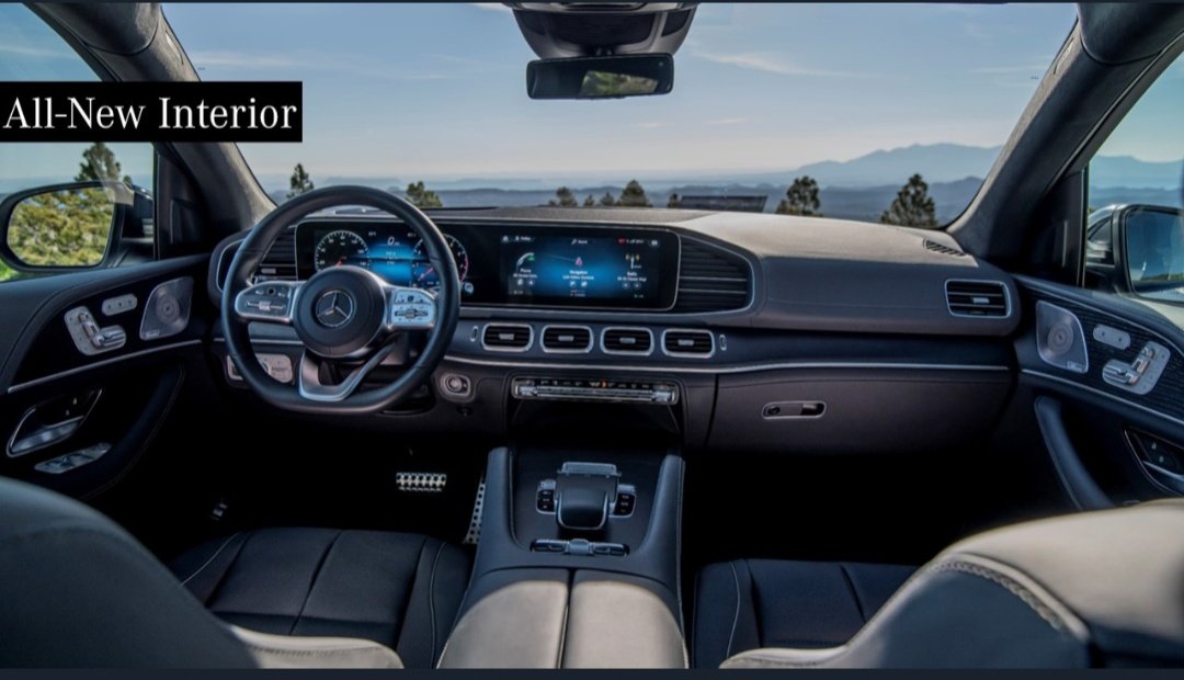 _KALPDESAI's tweet photo. Mercedes' new MBUX system is present, with natural voice recognition. Both the front-seat and rear passengers can control vehicle functions. And take a look at that large infotainment screen!
@MercedesBenzInd #AllNewGLS #AllKindsofStrength https://t.co/8b1W6dnK05 https://t.co/JN2jQNQdsR