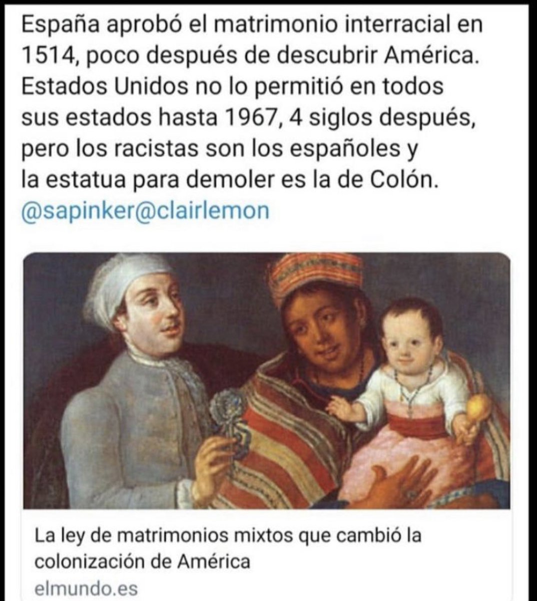 rosadiezglez's tweet photo. Frente a la propaganda y las campañas de desinformación del régimen Sánchez/Iglesias, vamos a contar verdades. Esta sobre quienes son los racistas. https://t.co/E5Lhe2vHn6